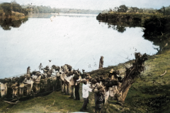 1911-Rio-Papaloapan-Cargando-platanos-en-El-Rio-Papaloapan-y-la-Comunidad-de-el-Hule-Oaxaca-Mpio-de-Tuxtepec-Fechada-en-1911