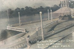 1948-Malecon-paso-real-a-finales-de-los-40s-se-puede-observar-la-fuente-de-sodas-o-torre-de-oro-como-se-le-conocia-1948